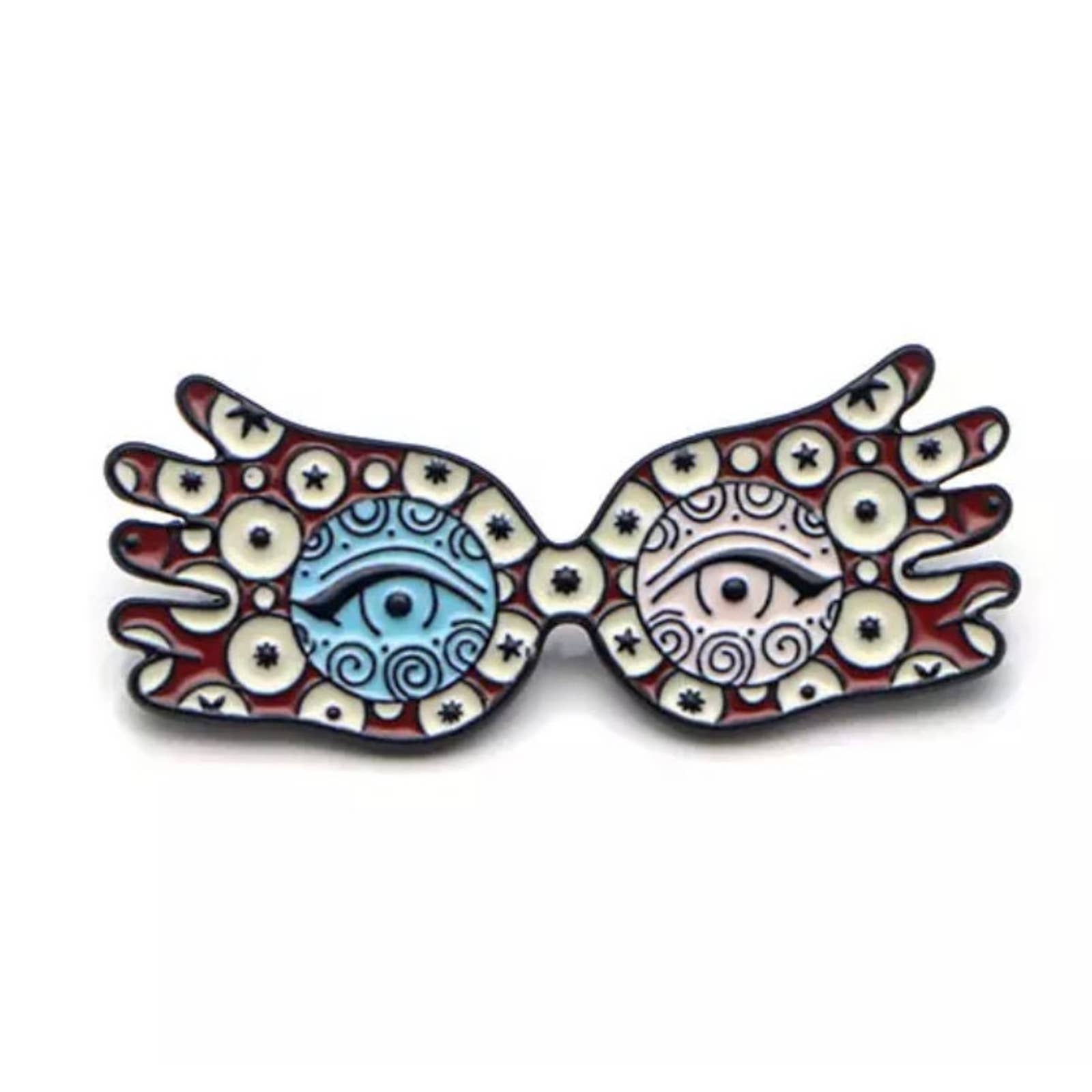 New Harry Potter Magic Luna Lovegood Glasses Enamel Pins 361-1
